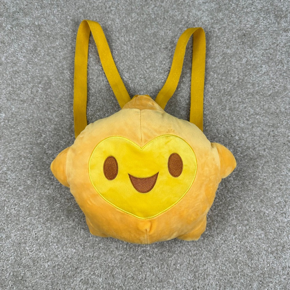 Disney Wish Star Plush Mini Backpack Yellow Character Bag Kawaii Accessory